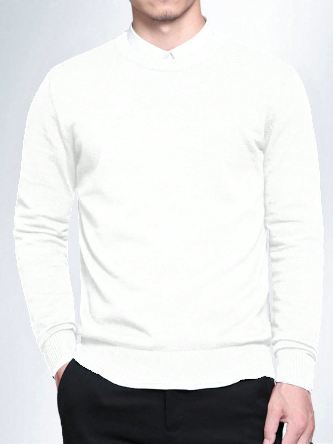 Men's Casual Sweater – Minimalist Style for Everyday Wear