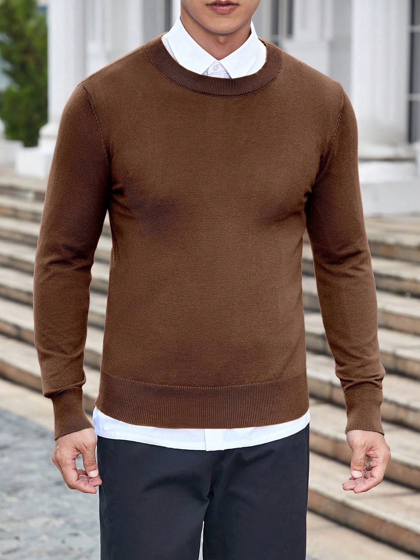 Men's Casual Sweater – Minimalist Style for Everyday Wear