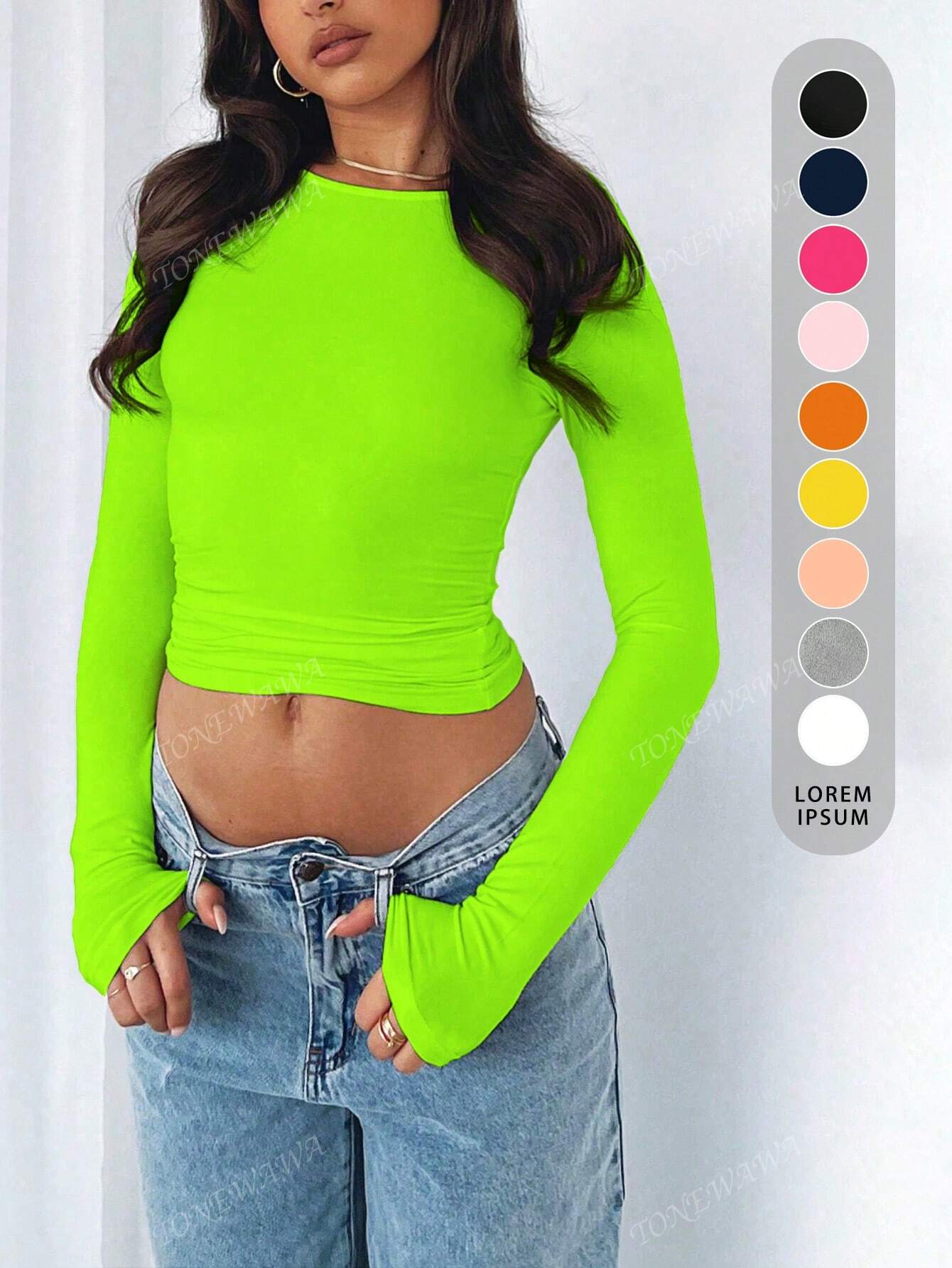 Women's Cropped T-Shirt – Slim Fit & Casual Style