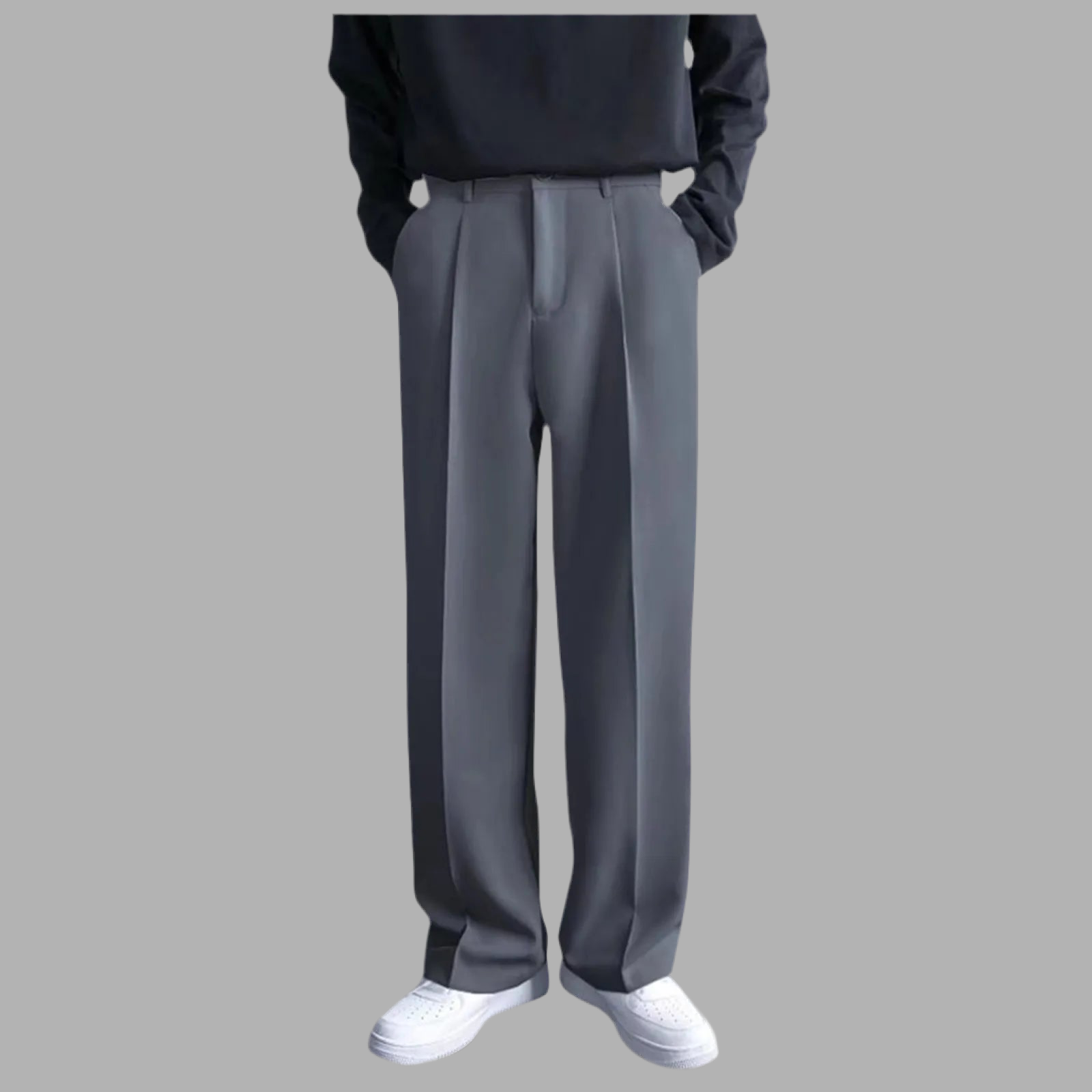 Men's Classic Trousers – Straight Cut & Casual Chic Style