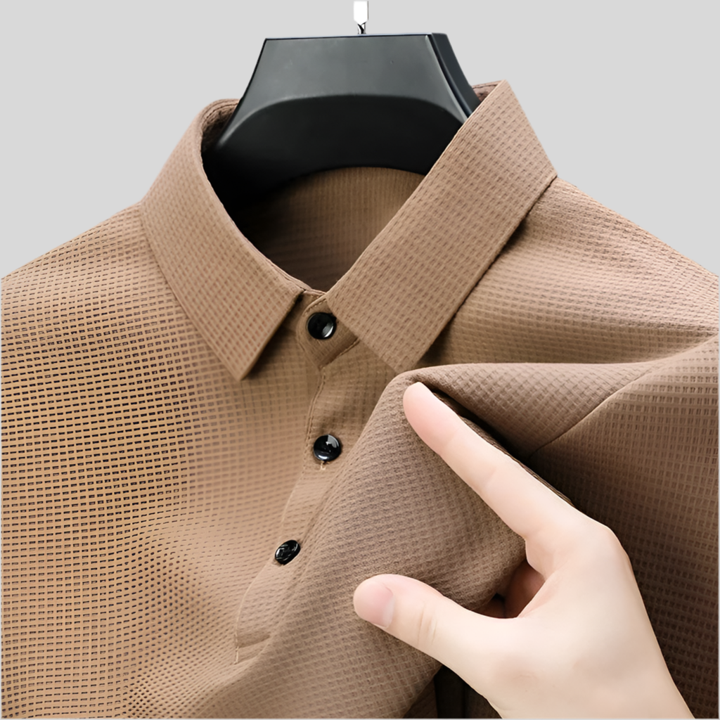 Men's Casual Knit Polo Shirt