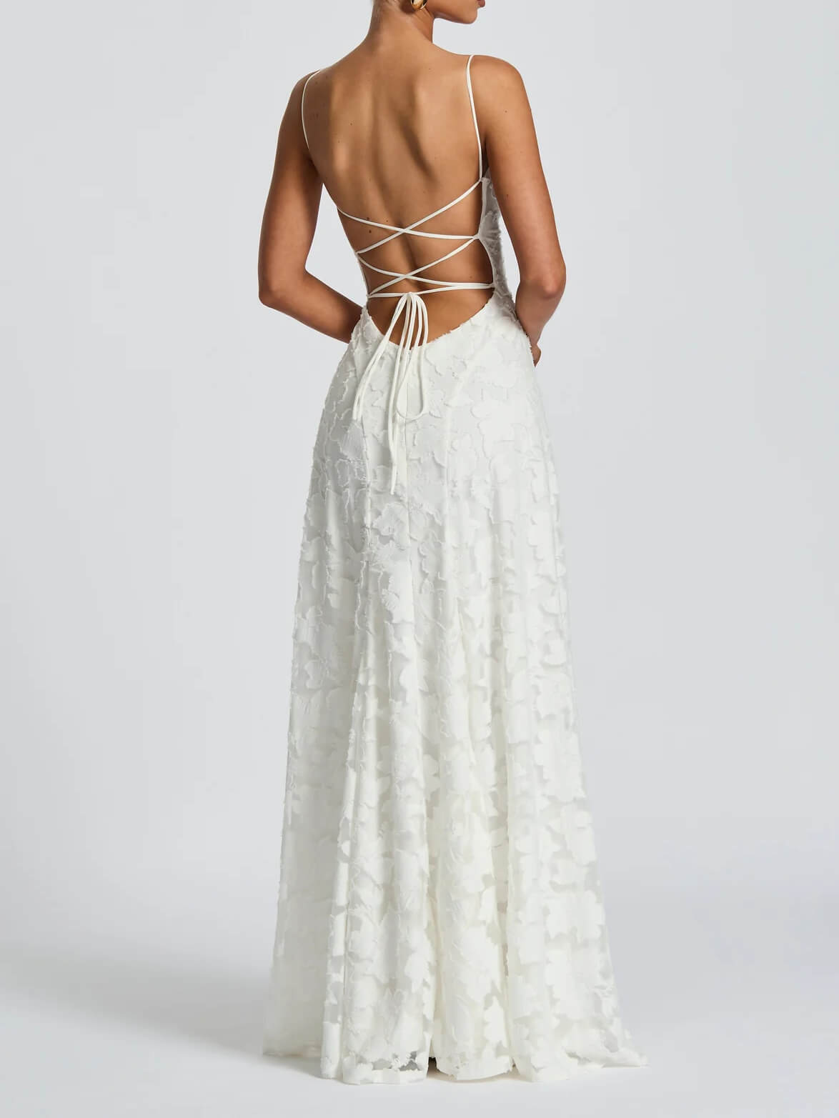 Elegant Long Dress with Subtle Patterns