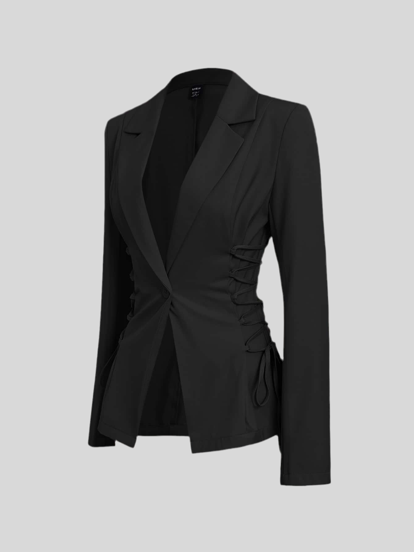 Women's Plain Blazer with Side Laces