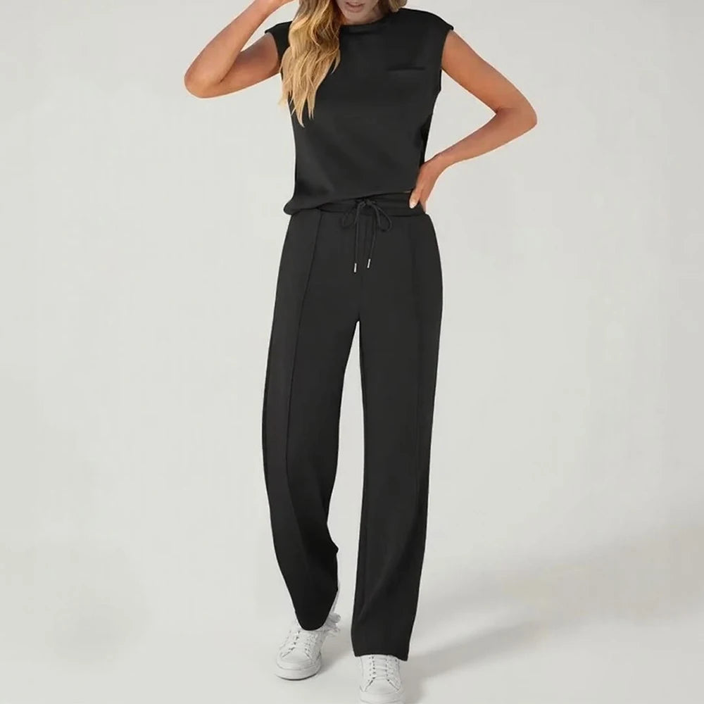 Women's Comfort Trousers – Drawstring, Long & Casual