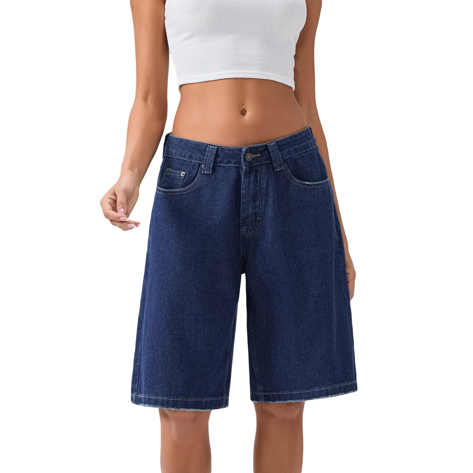 Women's Casual Denim Shorts – Loose Fit & Summery Style