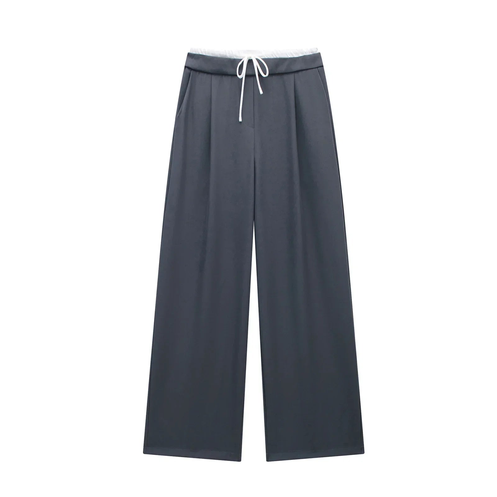 Vintage Women's Trousers – Metal Buttons & High Waist