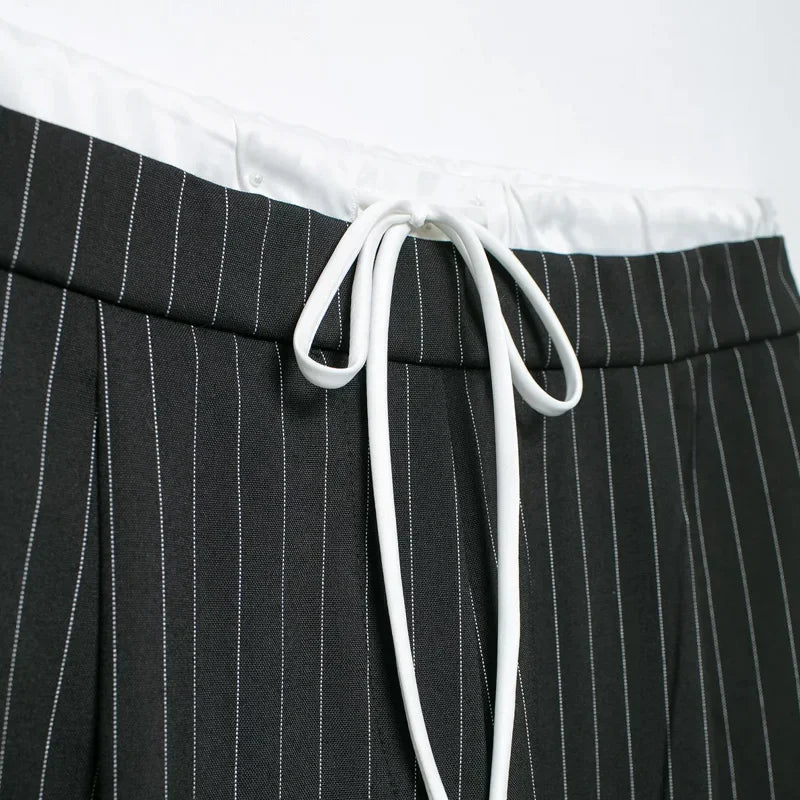 Vintage Women's Trousers – Metal Buttons & High Waist