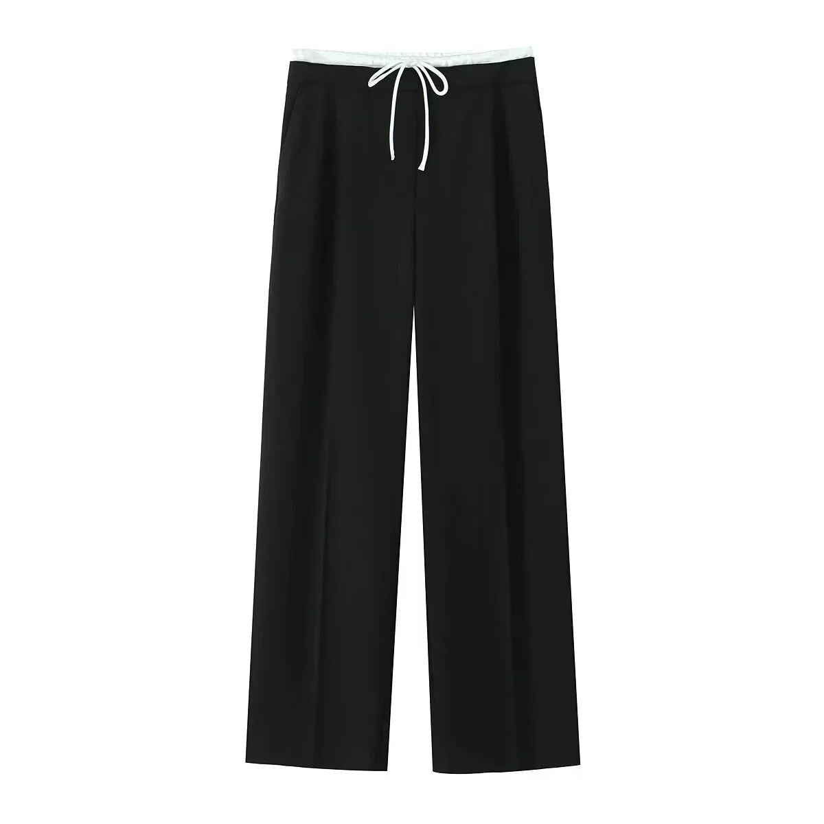 Vintage Women's Trousers – Metal Buttons & High Waist