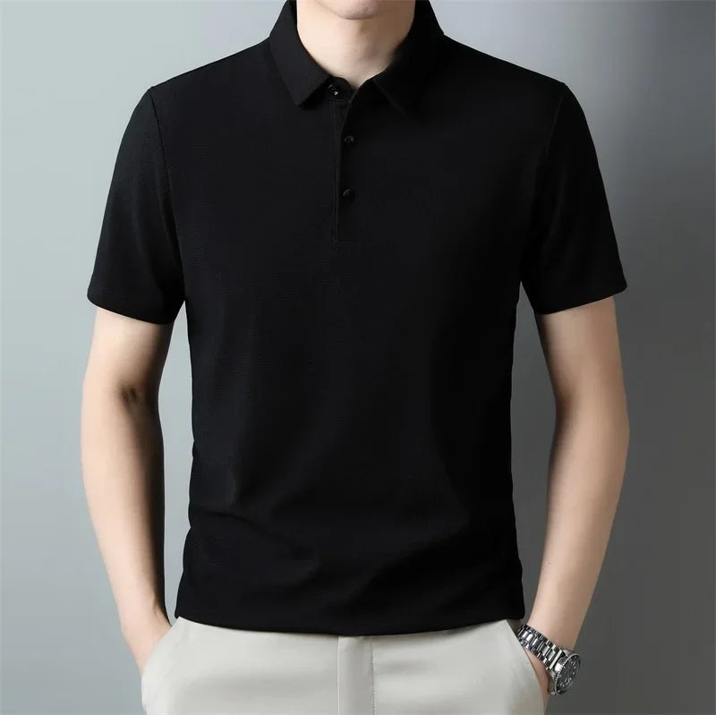 Men's Casual Knit Polo Shirt