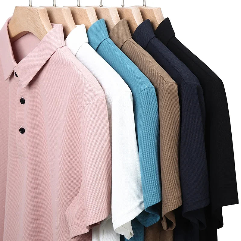 Men's Casual Knit Polo Shirt