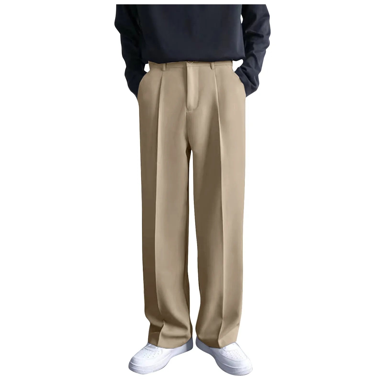 Men's Classic Trousers – Straight Cut & Casual Chic Style