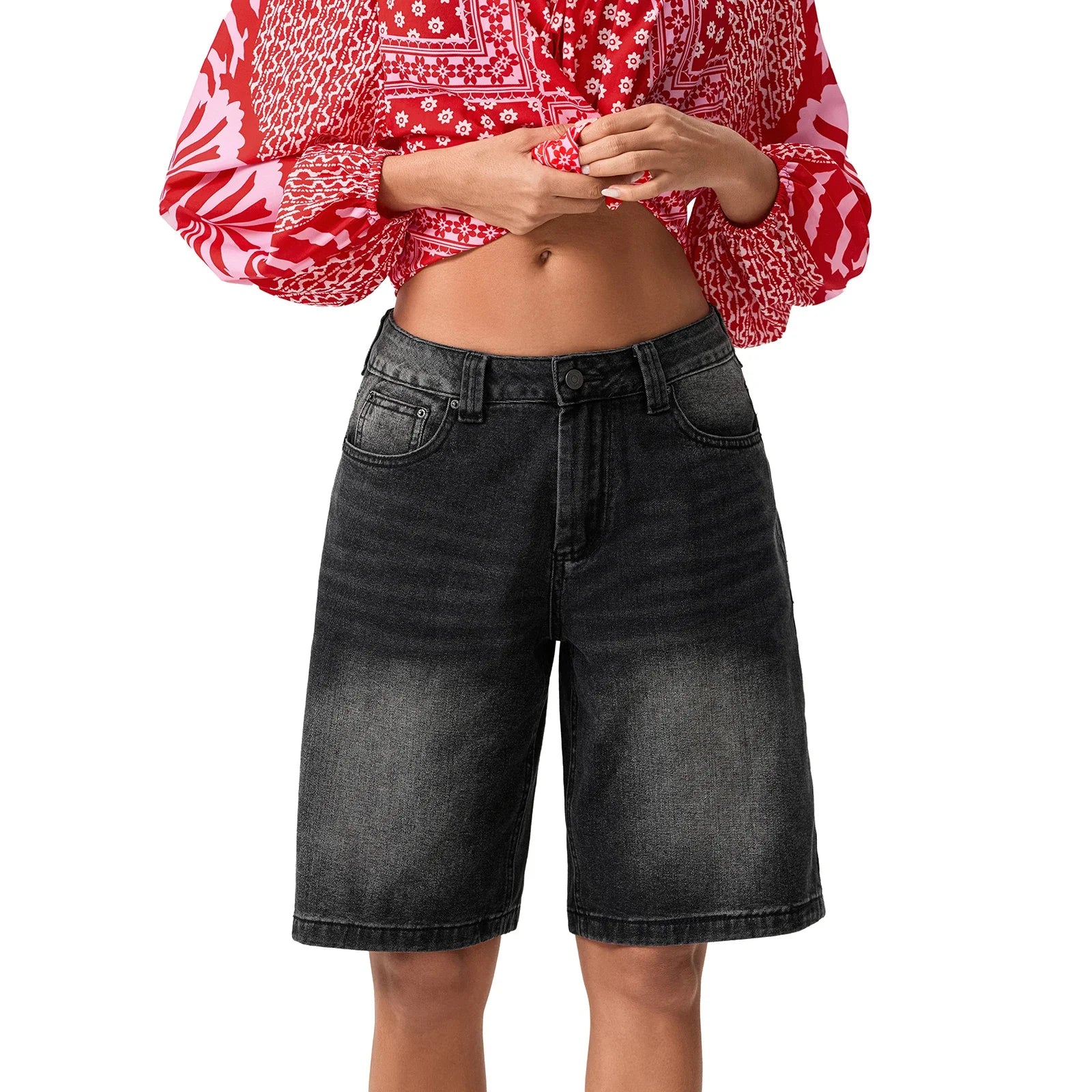 Women's Casual Denim Shorts – Loose Fit & Summery Style