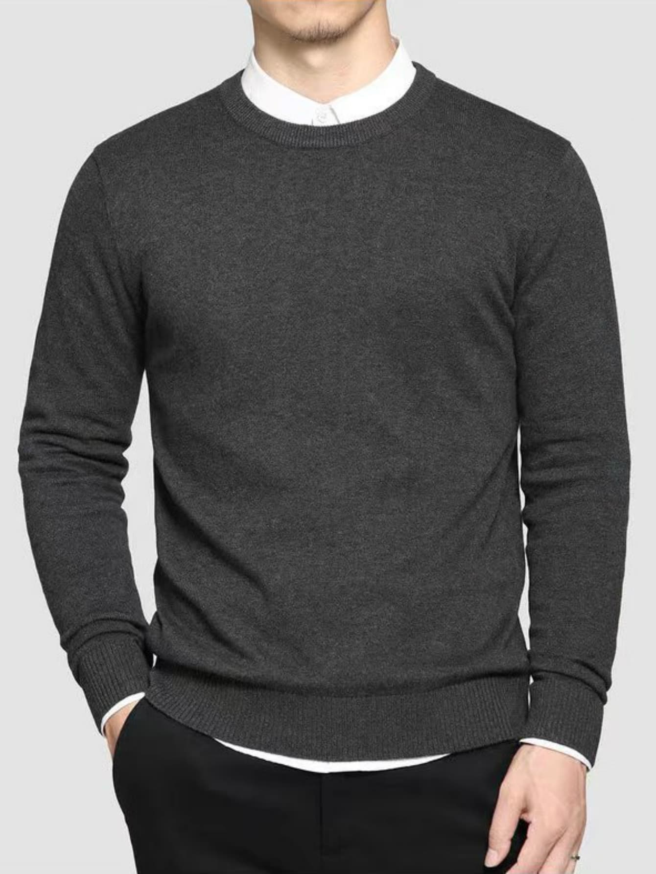 Men's Casual Sweater – Minimalist Style for Everyday Wear