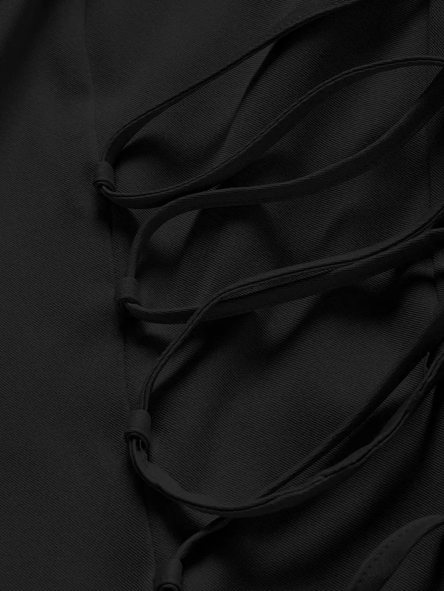 Women's Plain Blazer with Side Laces