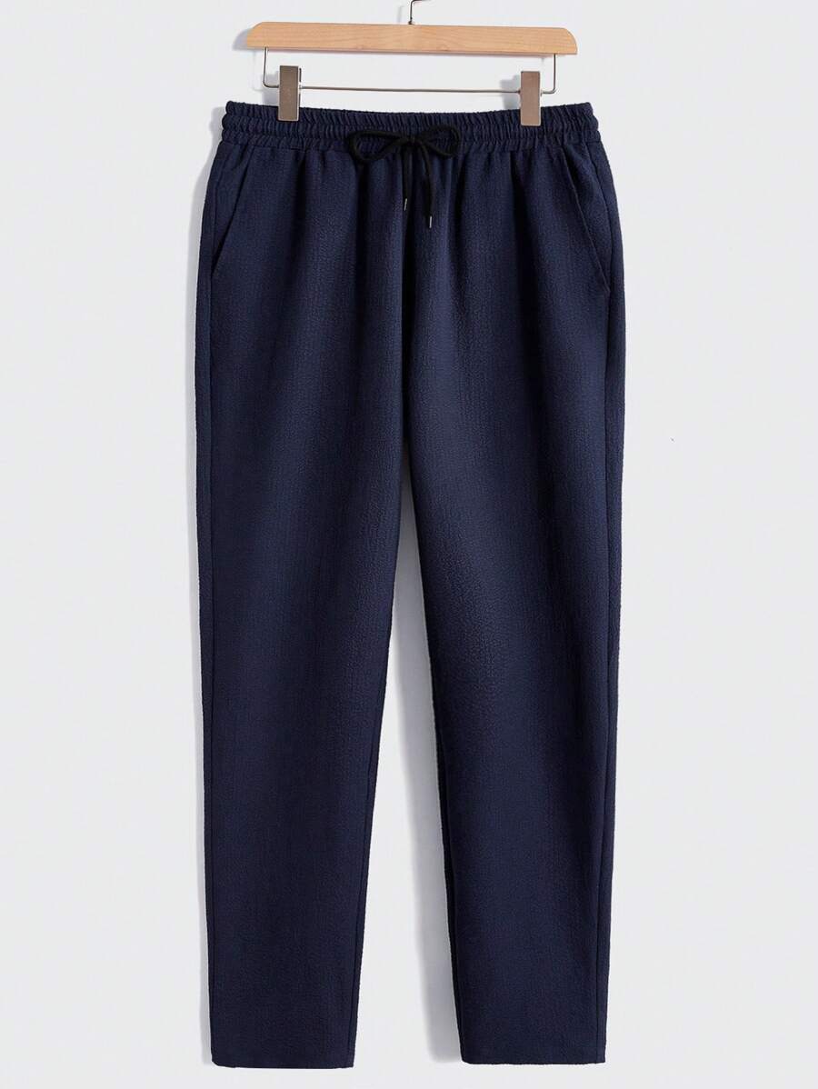 Men's Casual Set – Plain T-shirt and Pants