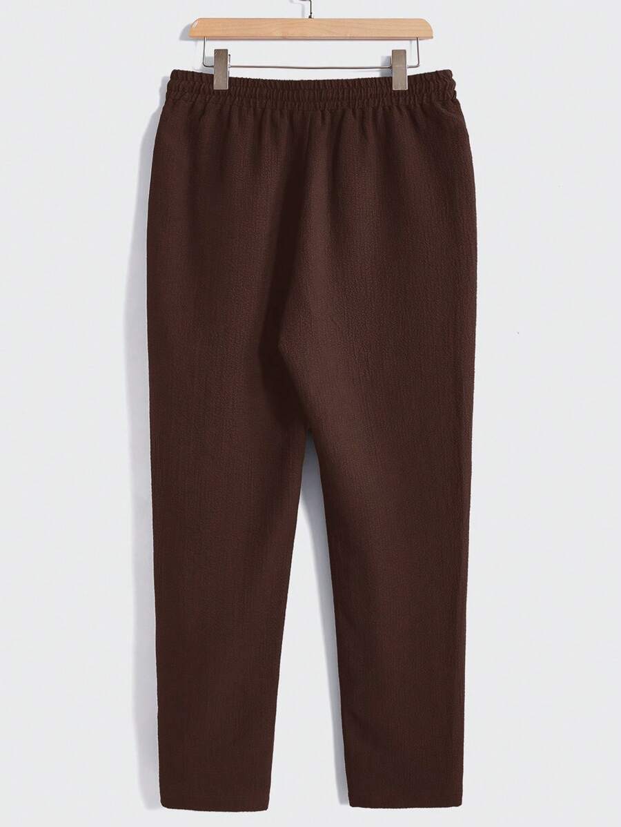 Men's Casual Set – Plain T-shirt and Pants