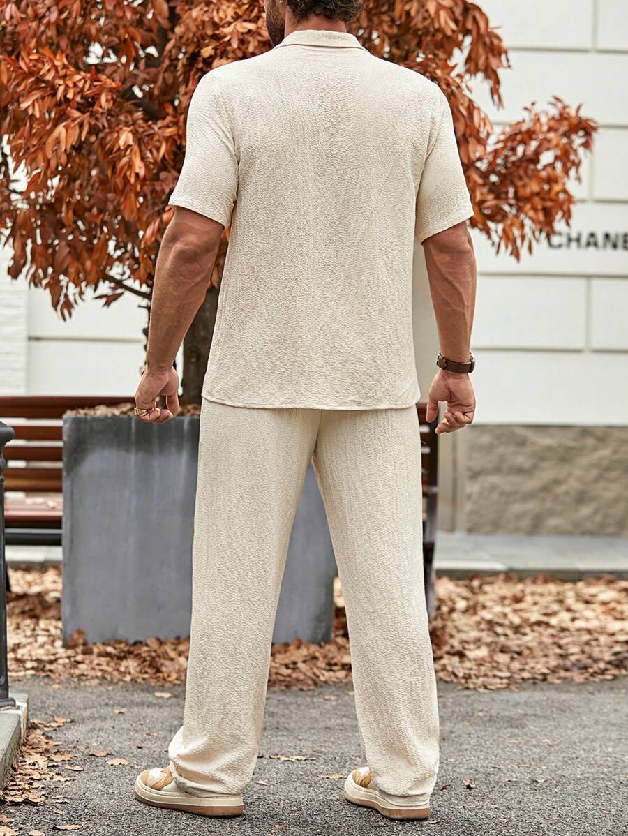 Men's Casual Set – Plain T-shirt and Pants