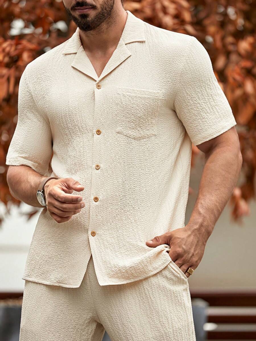 Men's Casual Set – Plain T-shirt and Pants