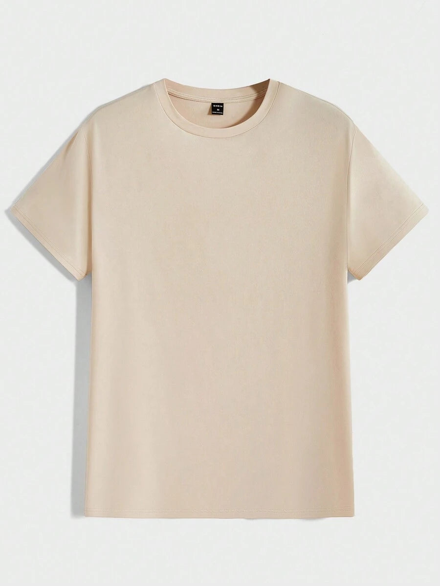 Men's Casual Short Sleeve Knitted T-Shirt