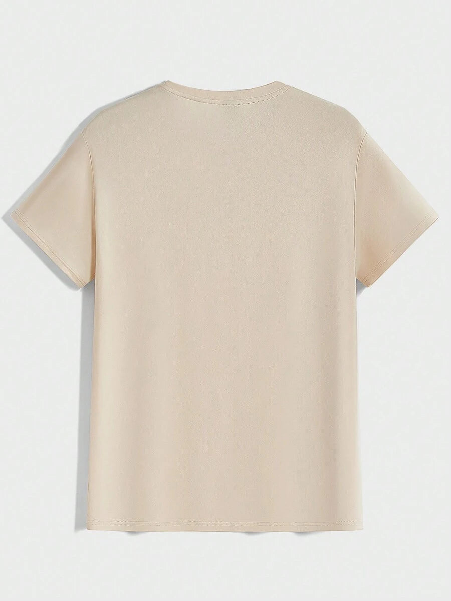 Men's Casual Short Sleeve Knitted T-Shirt