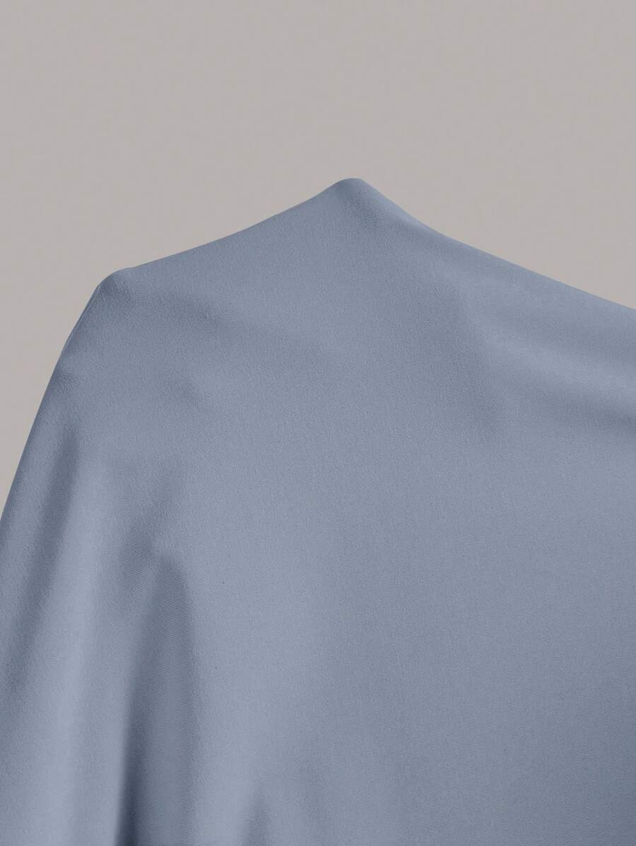 Summery plain tank dress with gathered waist