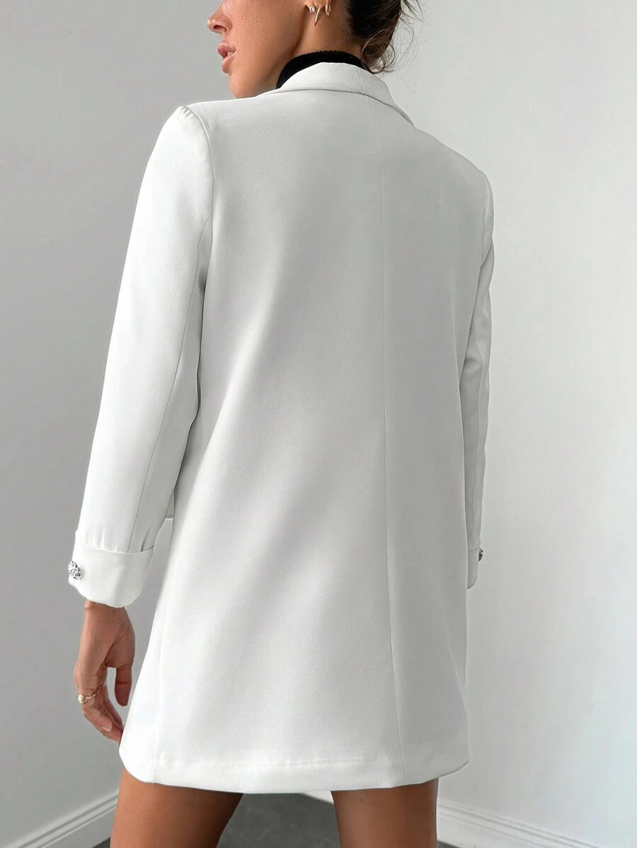 Elegant Women's Jacket with Slim Lapels