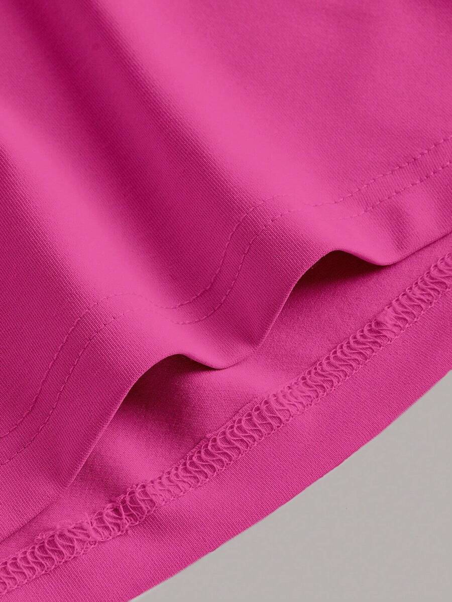 Summery plain tank dress with gathered waist