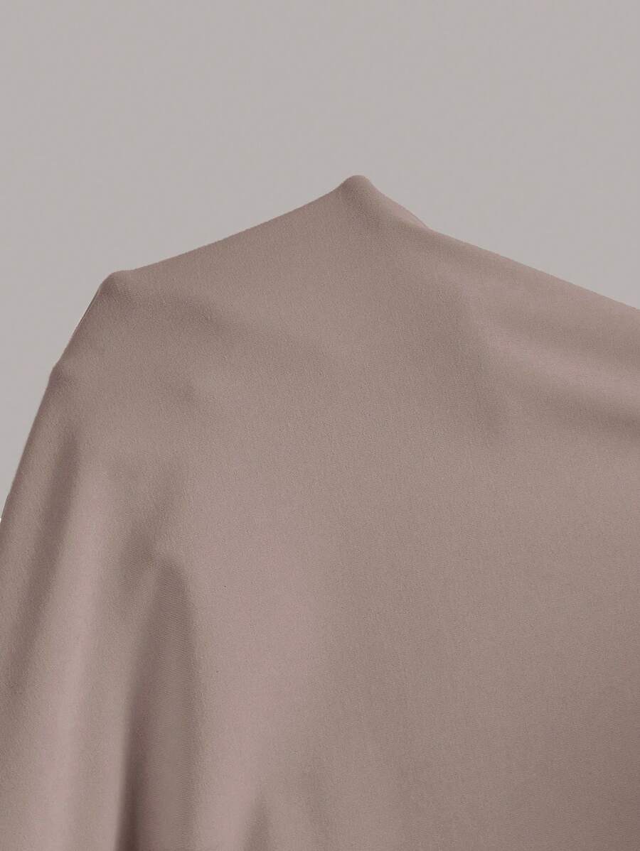 Summery plain tank dress with gathered waist