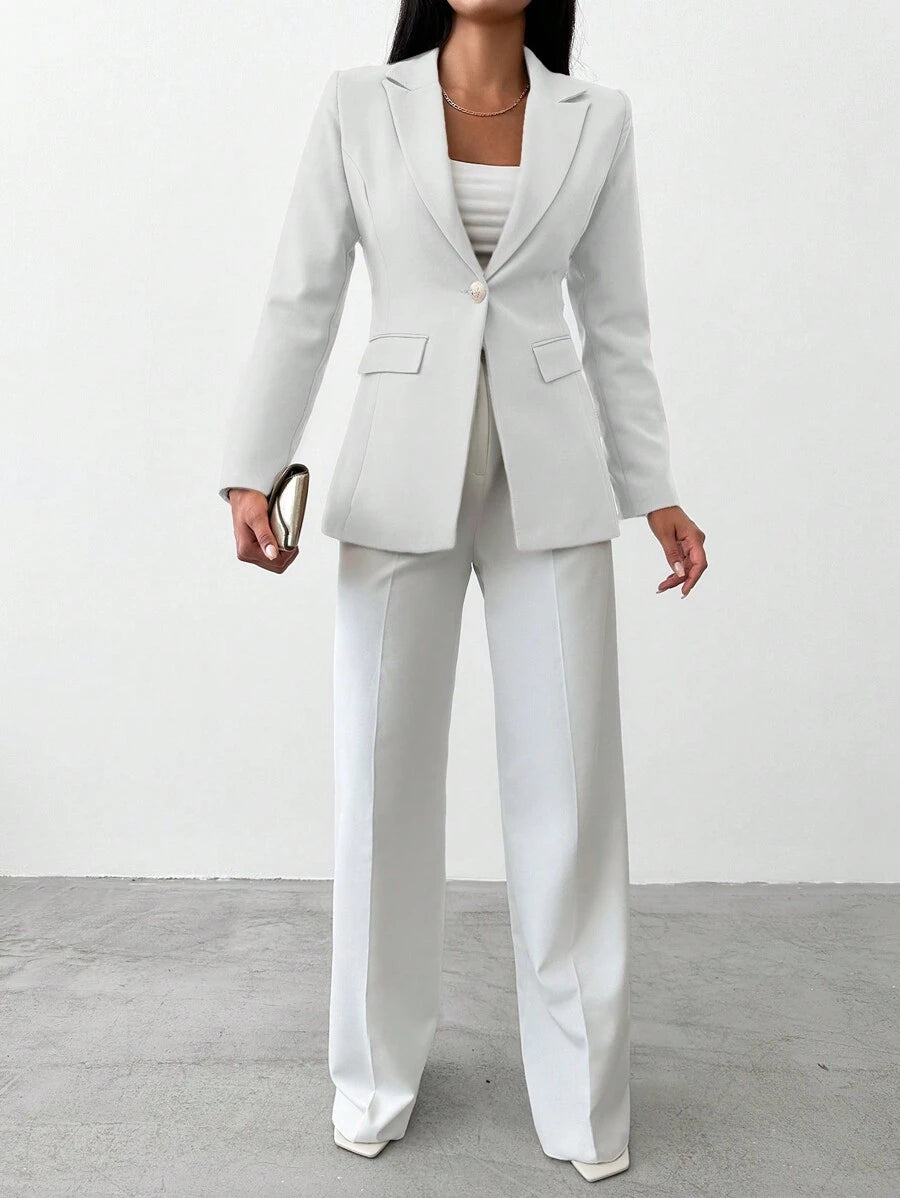 Women's Blazer with Notched Collar and Single Button - Limited Edition Autumn 2025