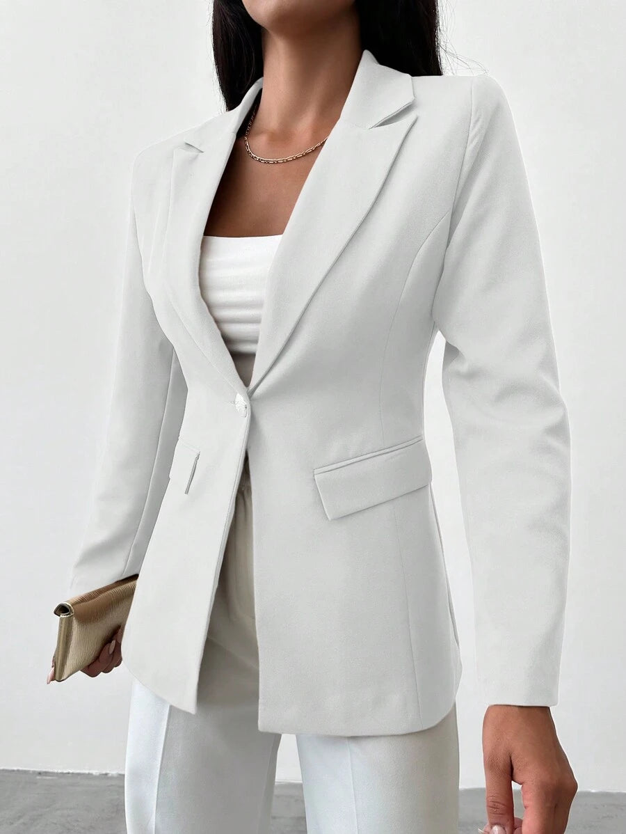 Women's Blazer with Notched Collar and Single Button - Limited Edition Autumn 2025