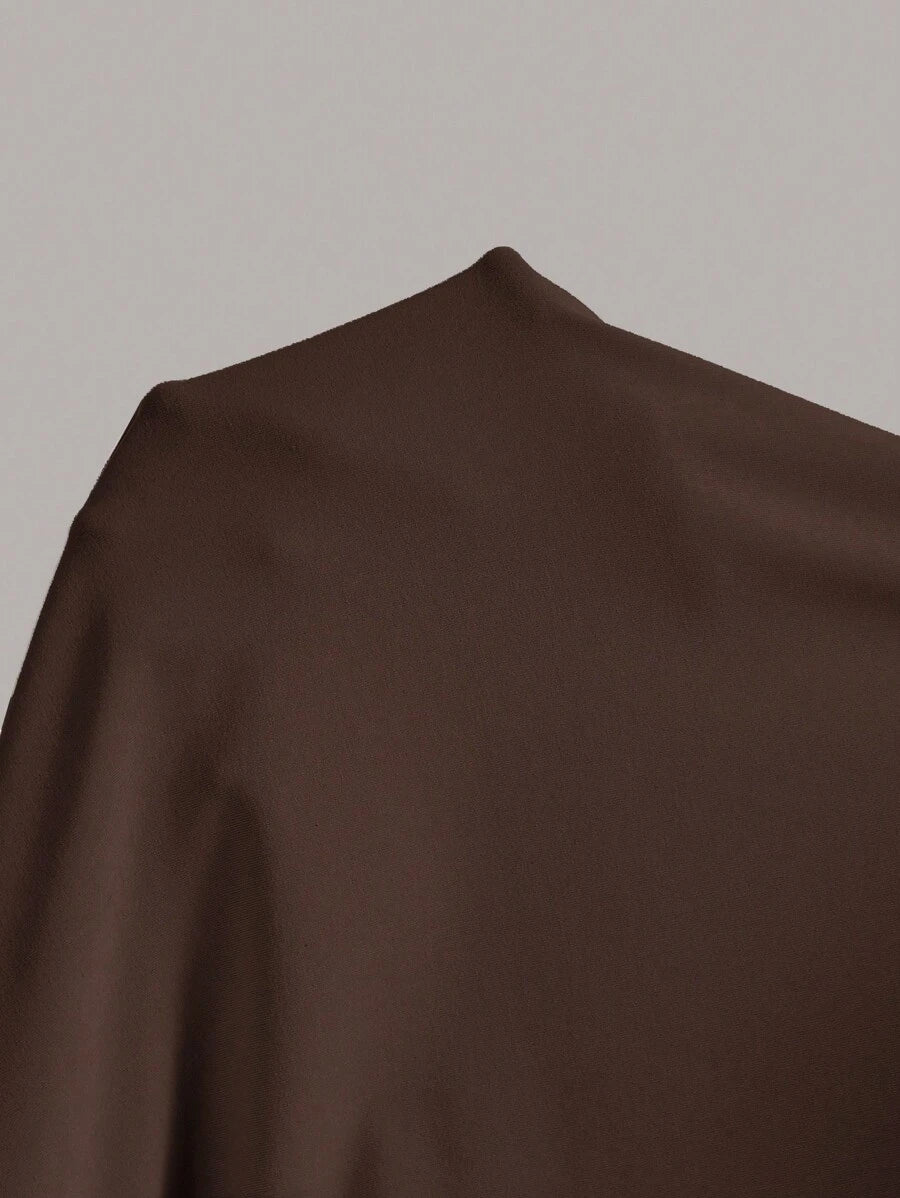 Summery plain tank dress with gathered waist