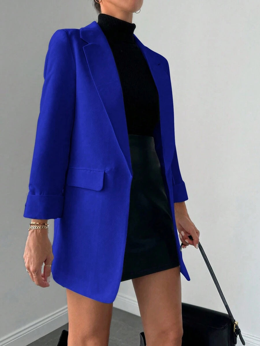 Elegant Women's Jacket with Slim Lapels