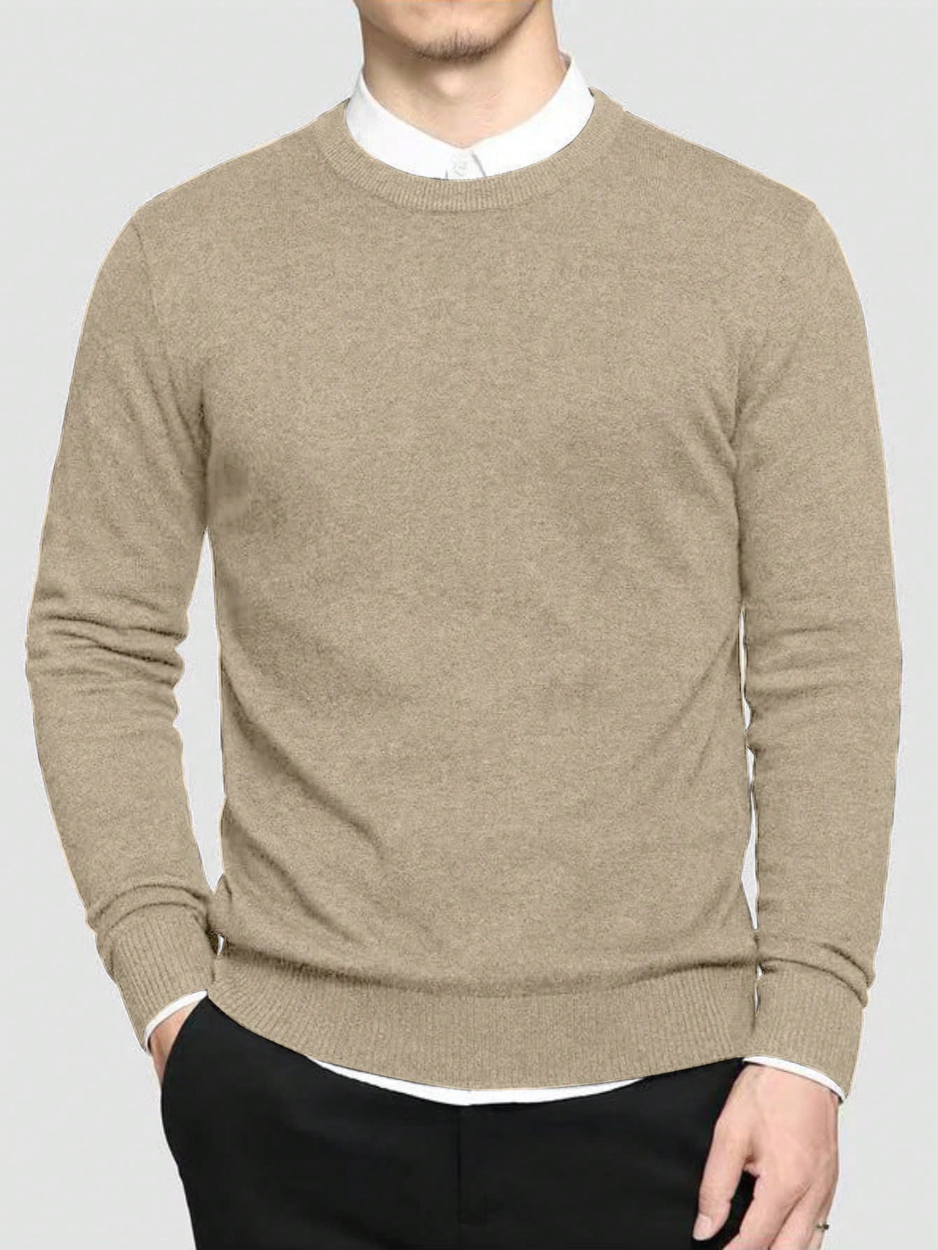 Men's Casual Sweater – Minimalist Style for Everyday Wear