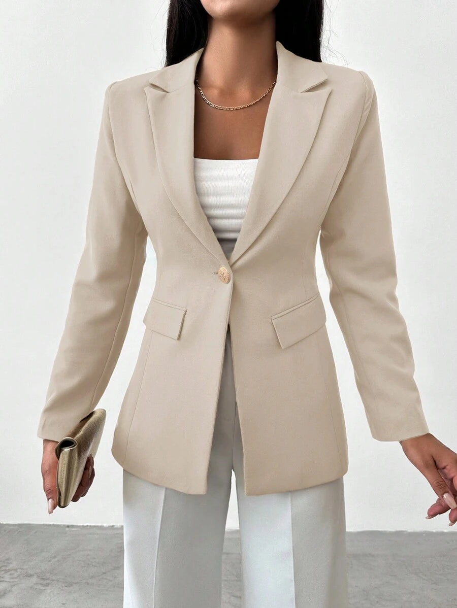 Women's Blazer with Notched Collar and Single Button - Limited Edition Autumn 2025