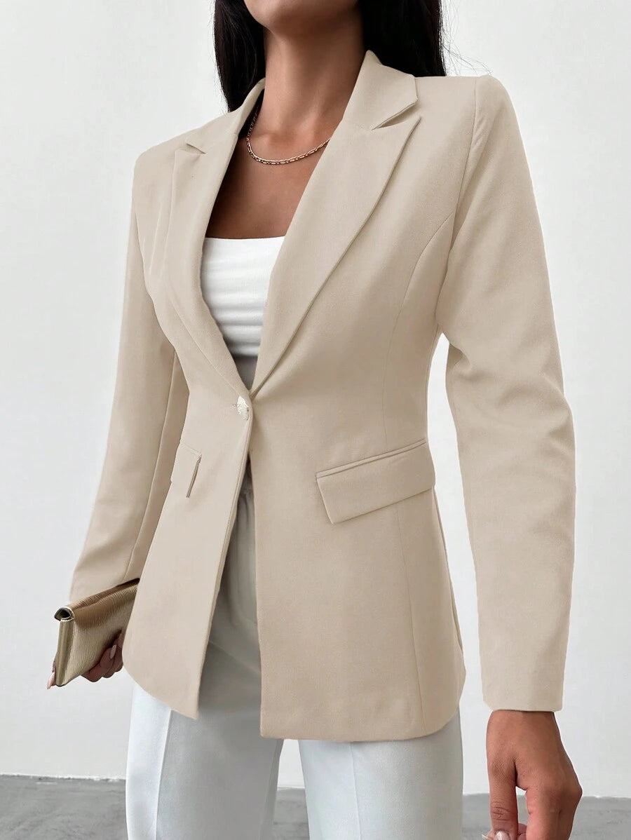 Women's Blazer with Notched Collar and Single Button - Limited Edition Autumn 2025