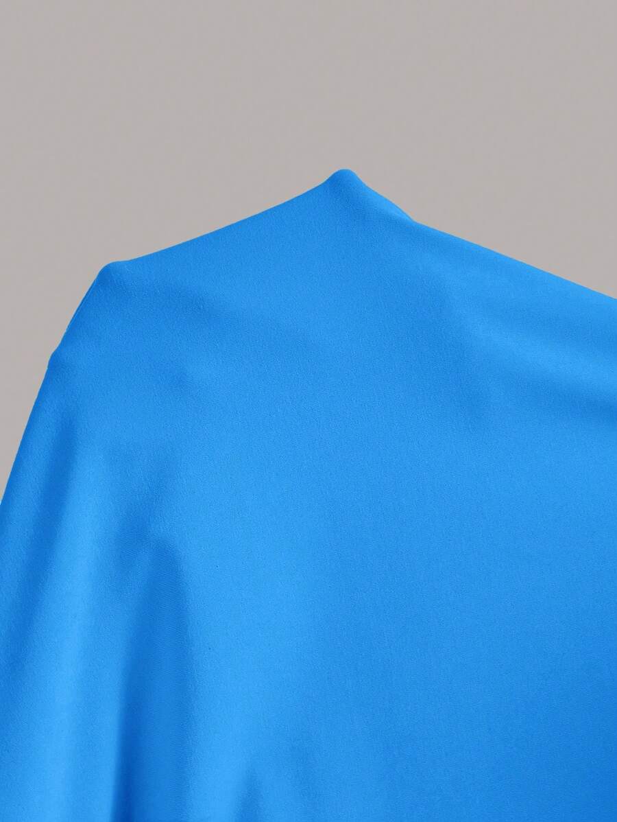 Summery plain tank dress with gathered waist