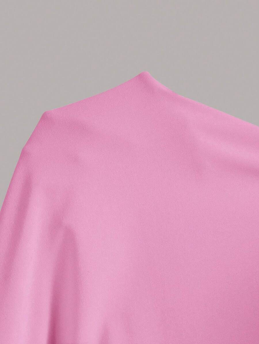 Summery plain tank dress with gathered waist