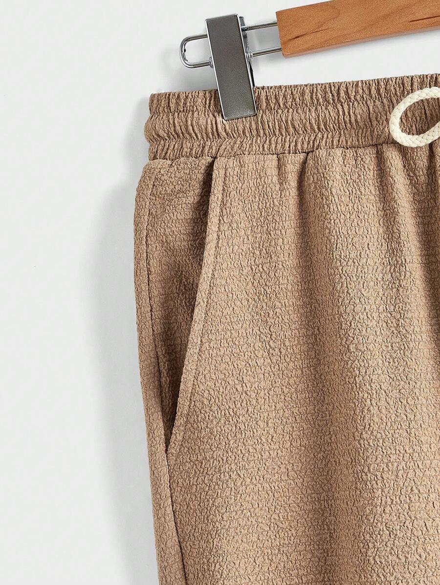 Men's Summer Set – Textured Top & Shorts