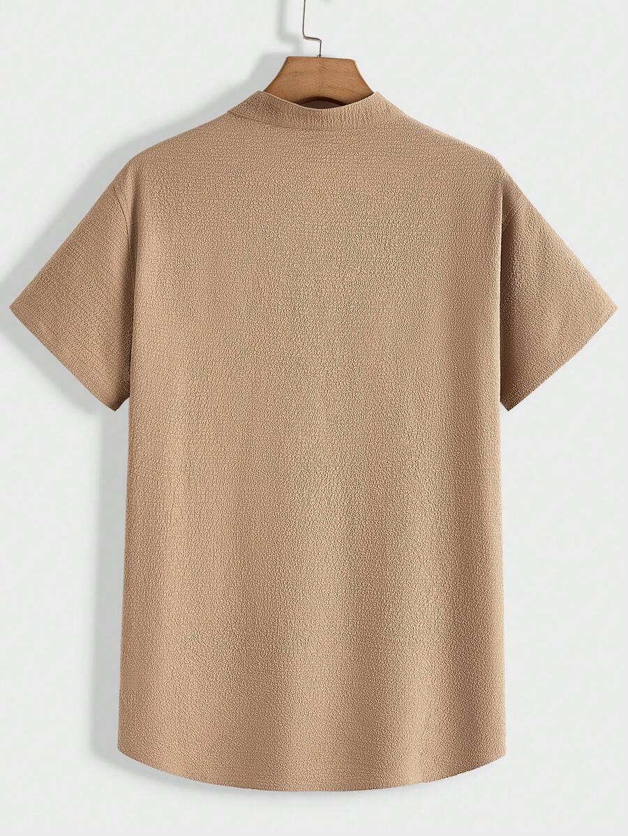 Men's Summer Set – Textured Top & Shorts