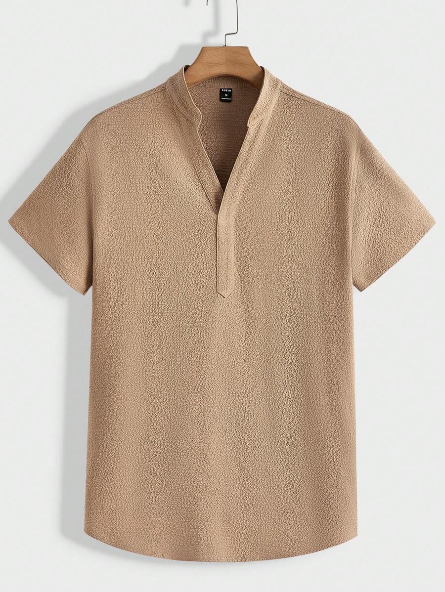 Men's Summer Set – Textured Top & Shorts