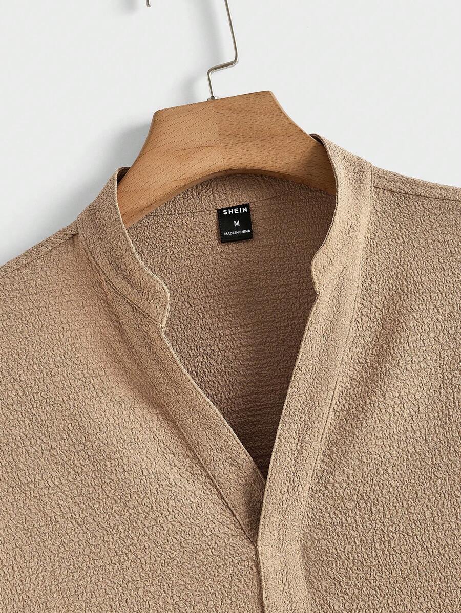 Men's Summer Set – Textured Top & Shorts