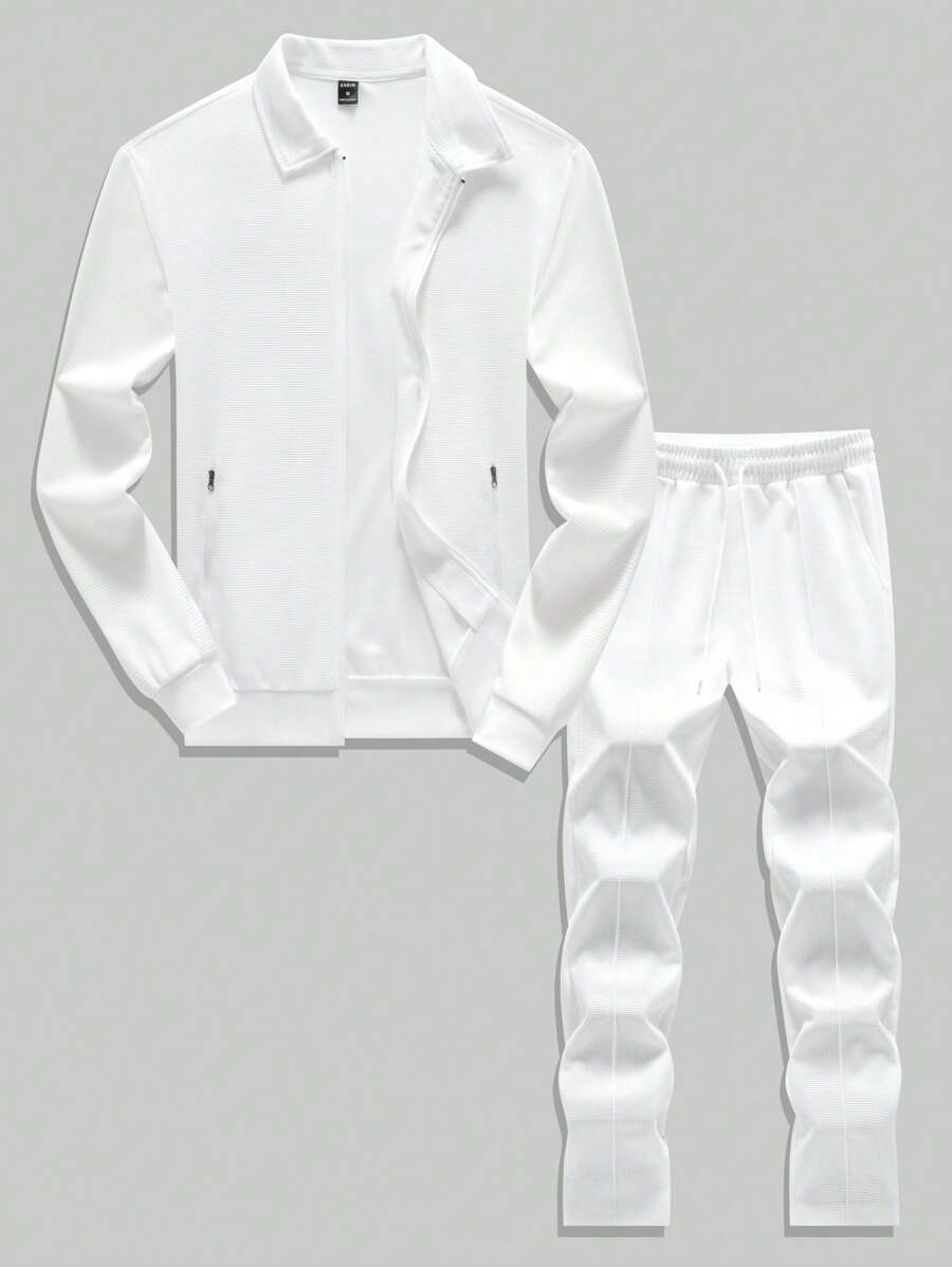 Men's Casual Plain 2 Piece Suit