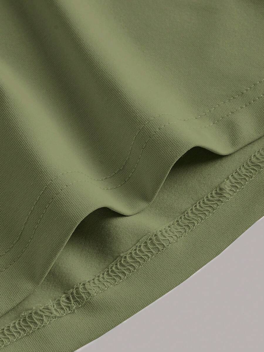 Summery plain tank dress with gathered waist