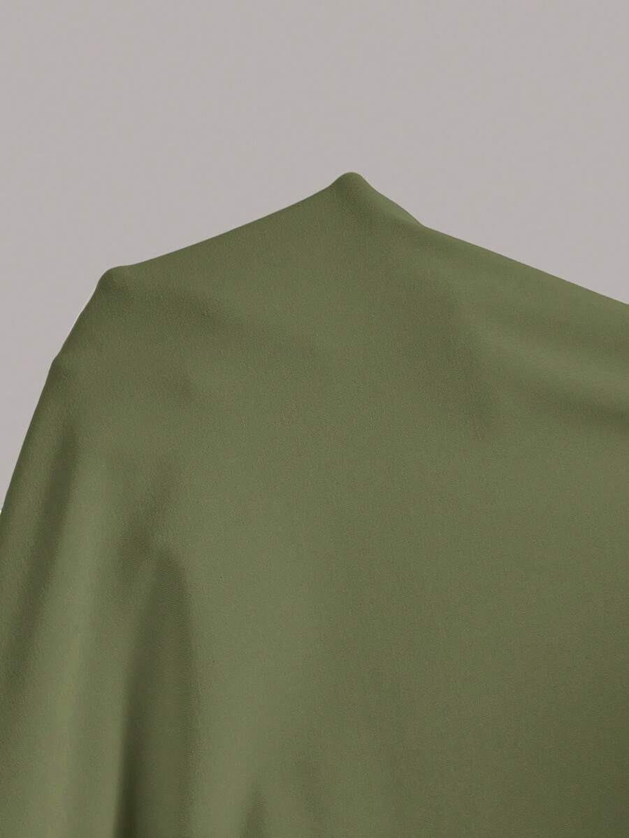 Summery plain tank dress with gathered waist