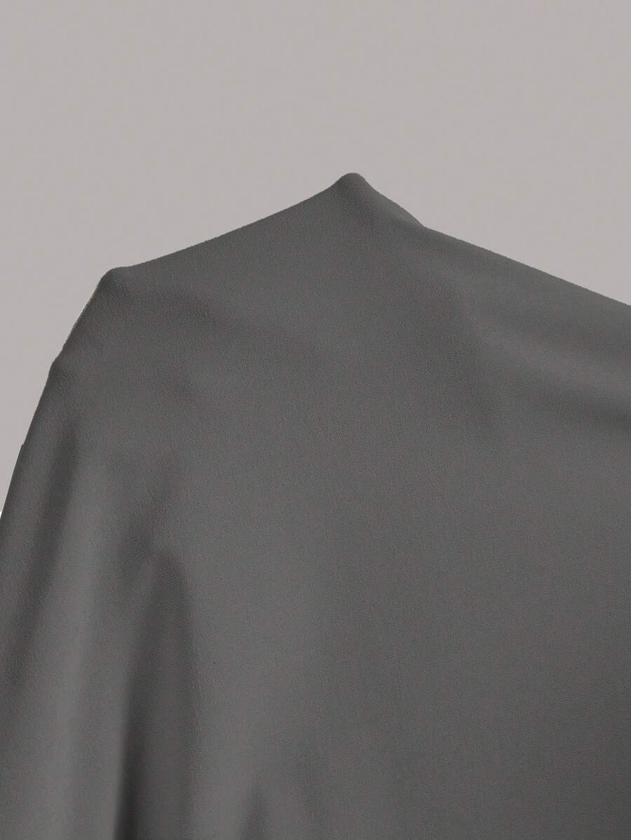 Summery plain tank dress with gathered waist