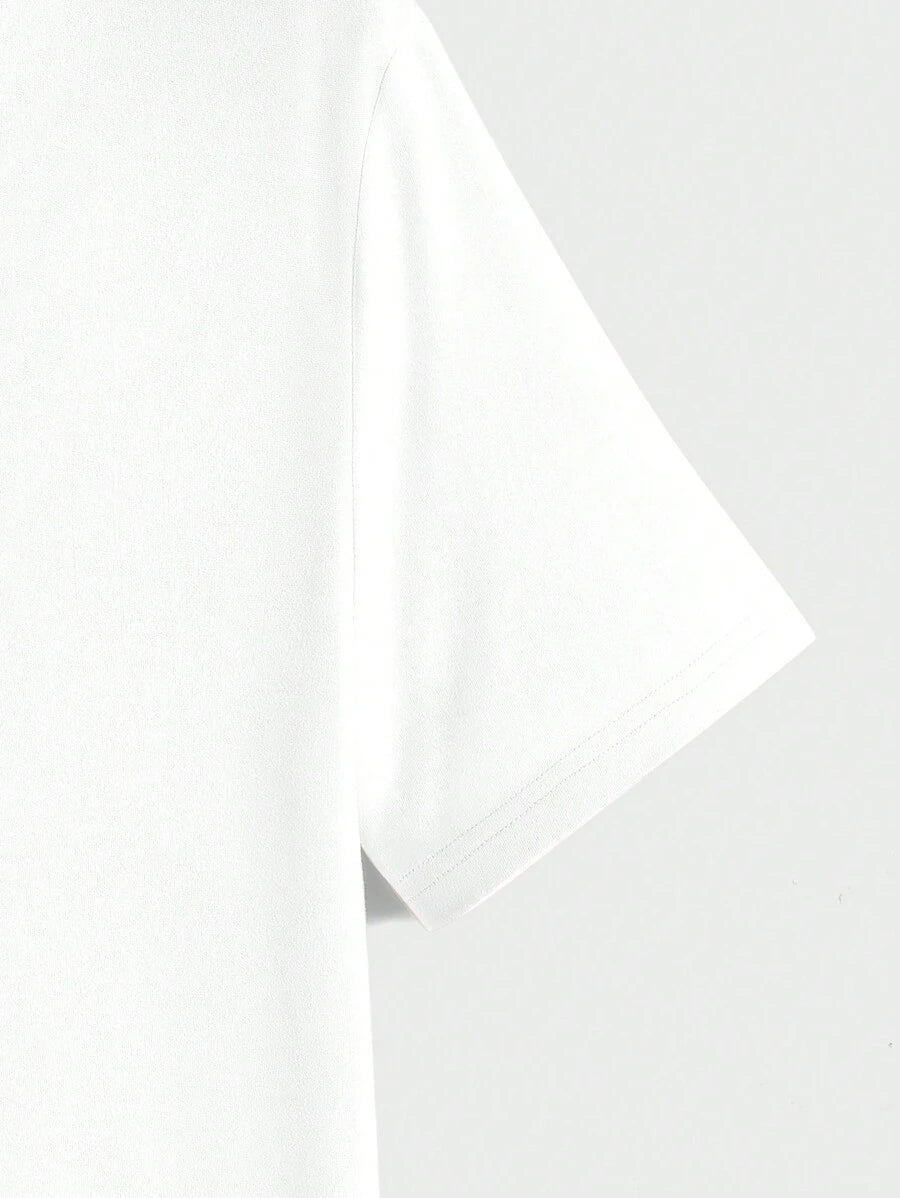 Men's Casual Short Sleeve Knitted T-Shirt