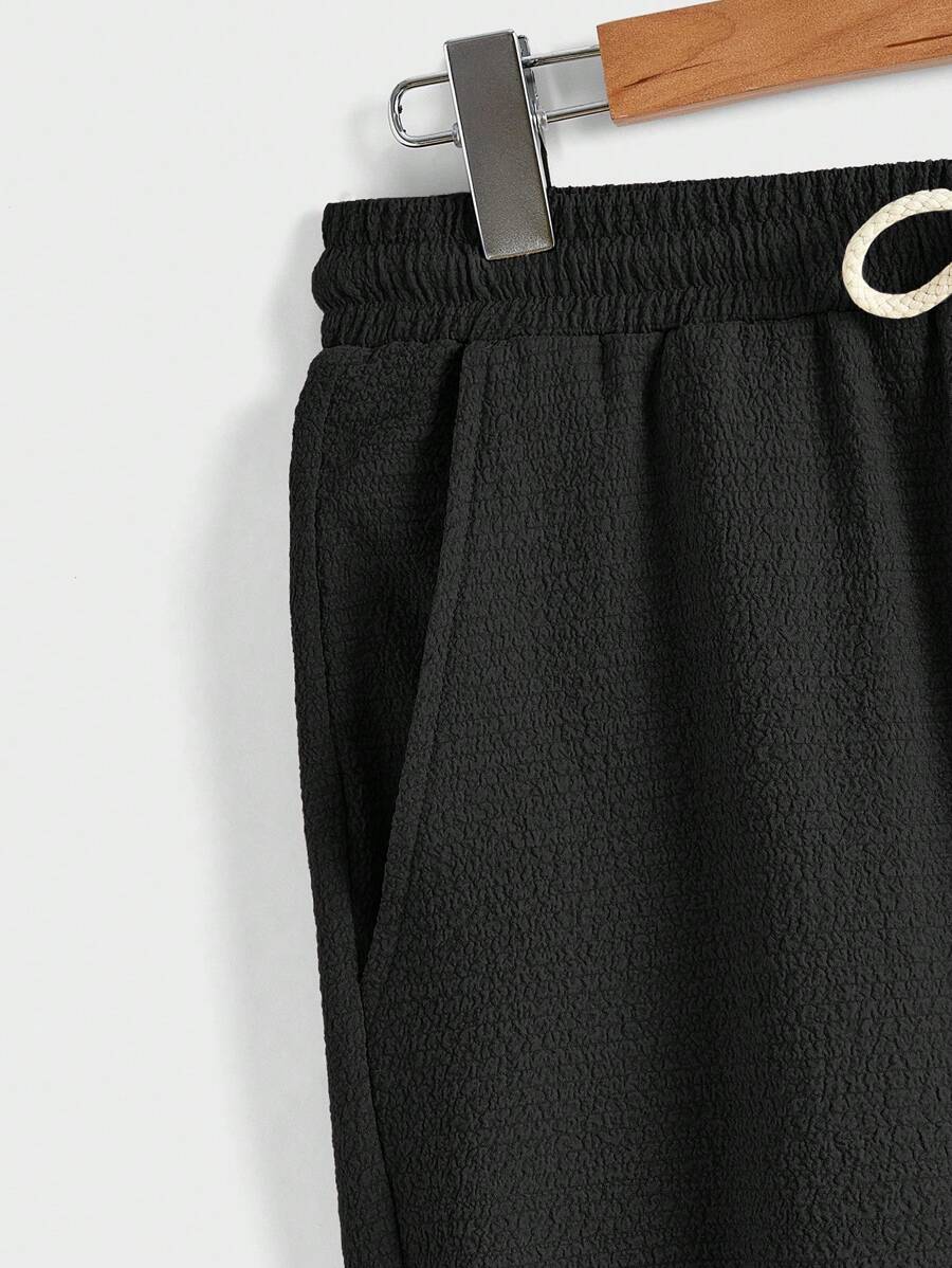 Men's Summer Set – Textured Top & Shorts