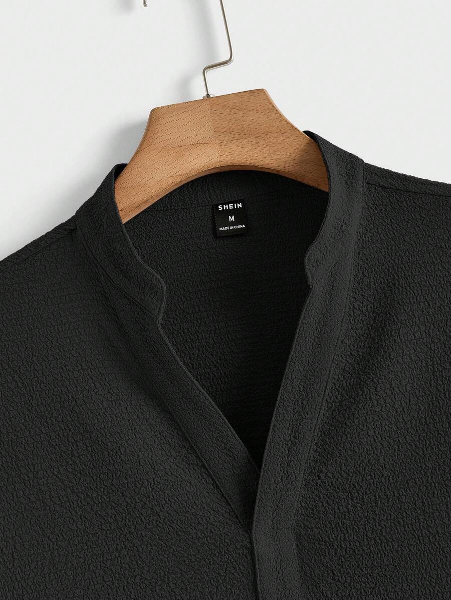 Men's Summer Set – Textured Top & Shorts