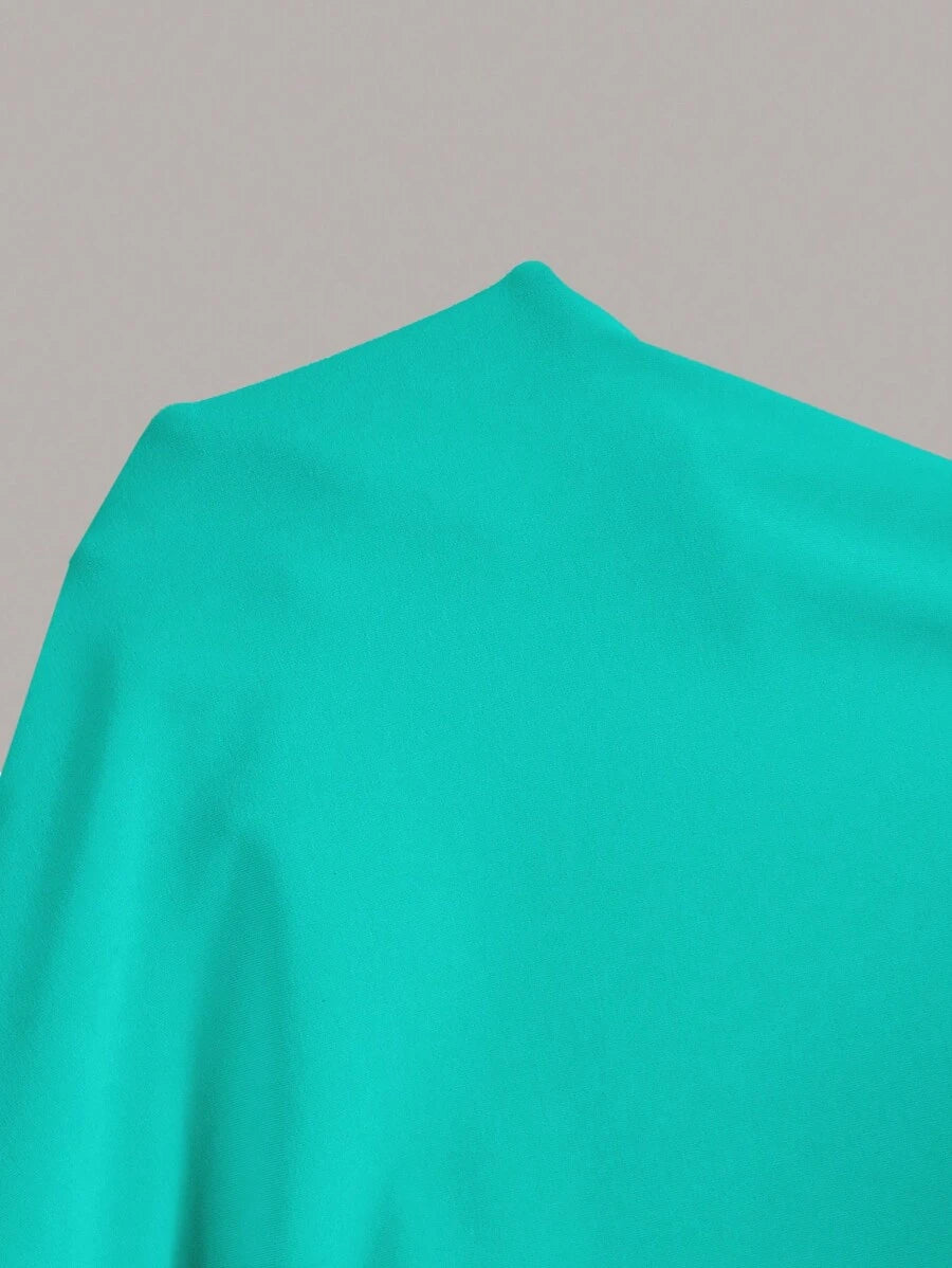 Summery plain tank dress with gathered waist