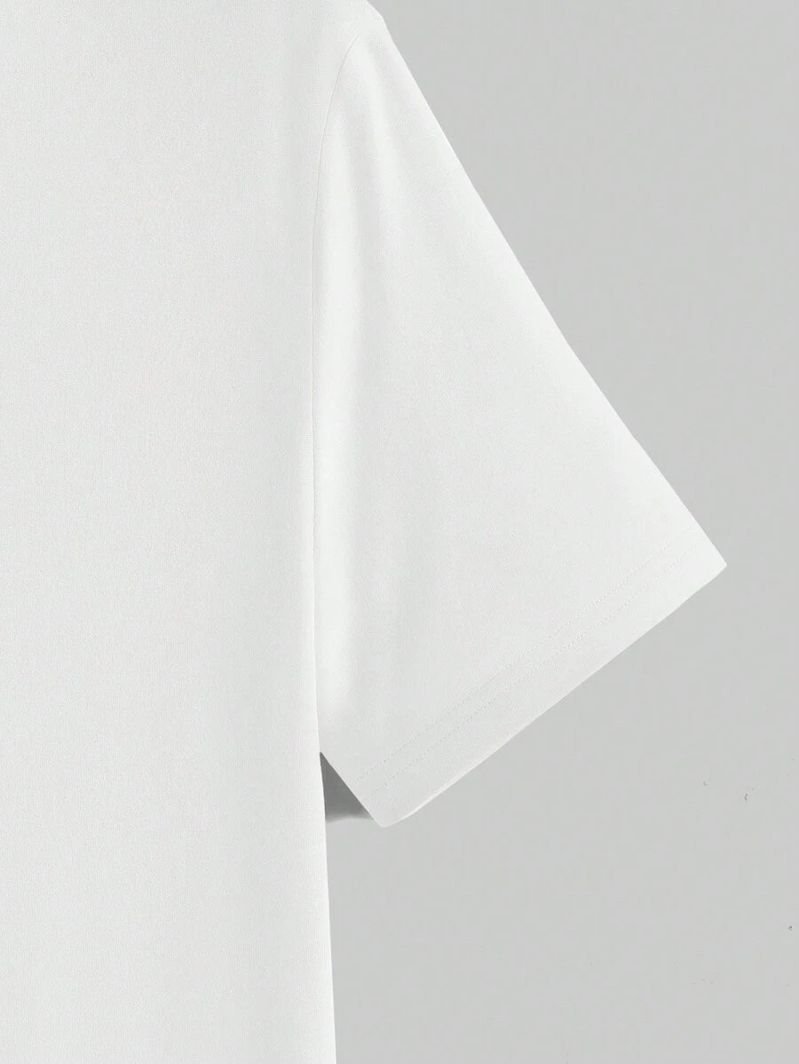 Men's Casual Short Sleeve Knitted T-Shirt